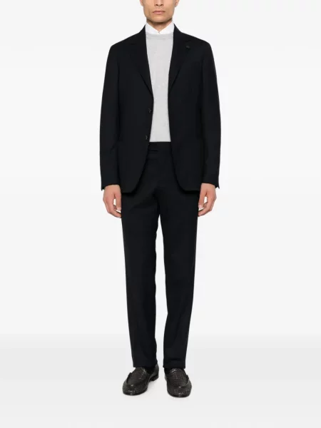 Costum Lardini cu rever albastru