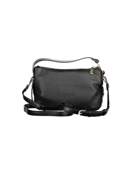 Lniana torebka hobo Valentino czarna