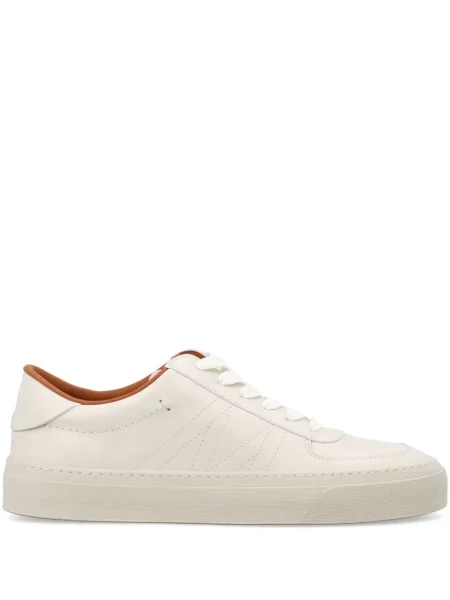Sneakerși Moncler din piele alb