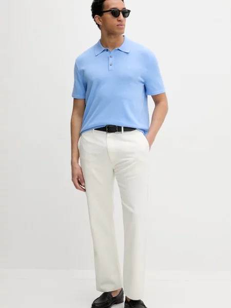 Tricou polo Calvin Klein albastru