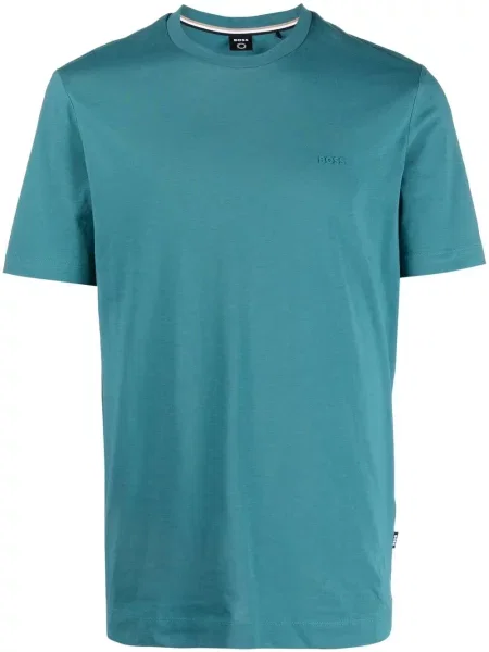Tricou Boss cu broderie verde