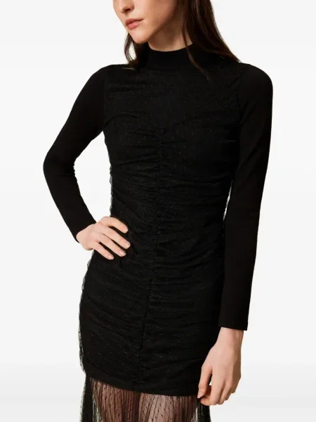 Rochie Twinset tricotate plisată de costum negru