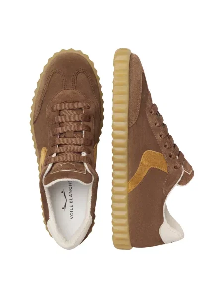 Sneakersy Voile Blanche zamszowe brązowe