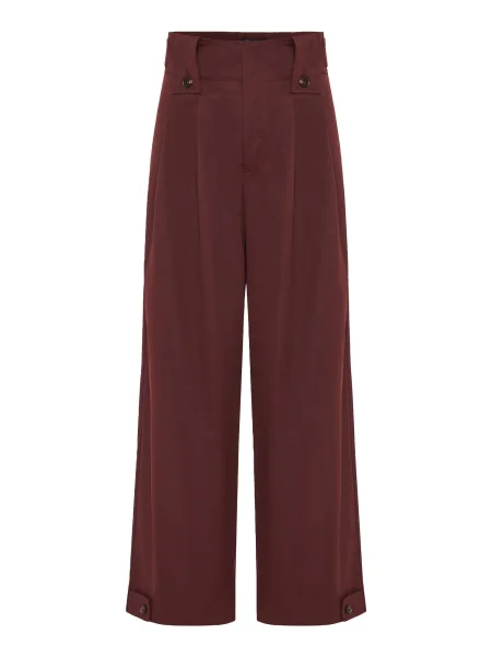 Funky Buddha Pantaloni cutați roşu închis