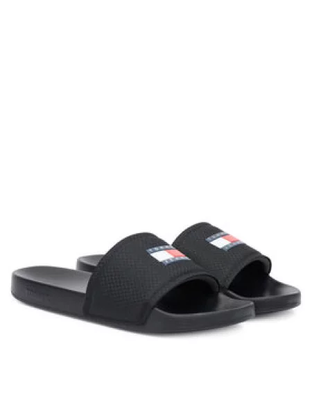 Tommy Jeans Nizki natikači mornarska / rdeča bela črna