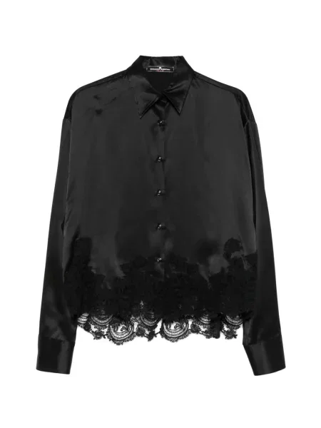 Cămașă Ermanno Scervino din satin negru