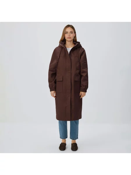 Reserved Parka s kapucí hnědá