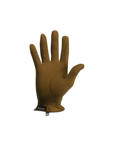 Rękawice jeździeckie Roeckl Grip Marron brązowe