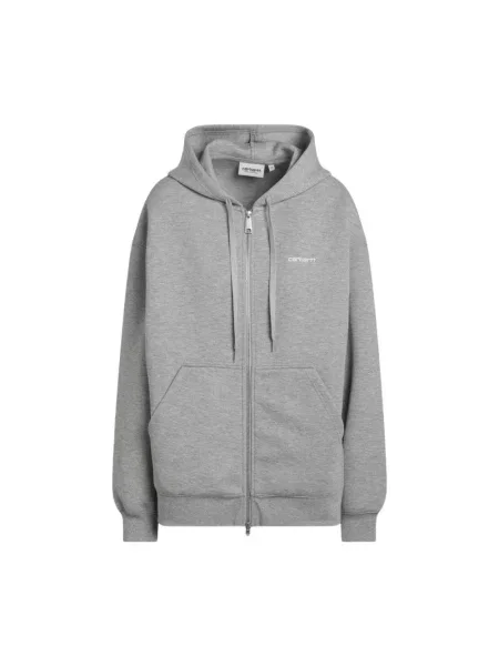 Bluza z kapturem Carhartt Wip z kapturem szara