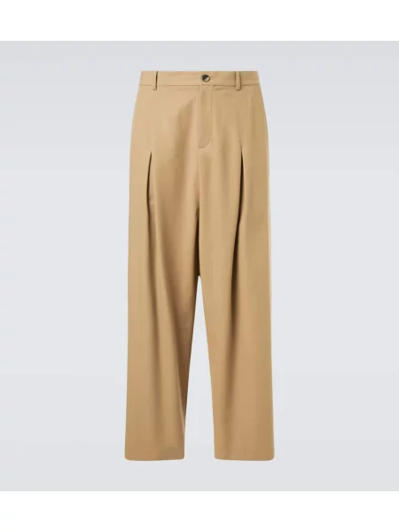 Pantaloni Loewe din țesătură twill bej