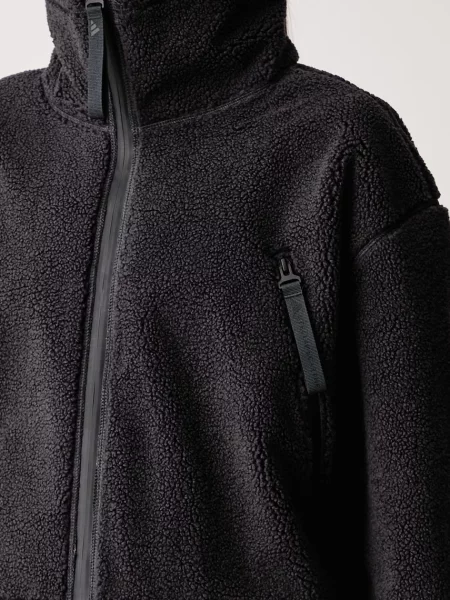 Adidas by Stella McCartney преходно яке дамско от полар черно