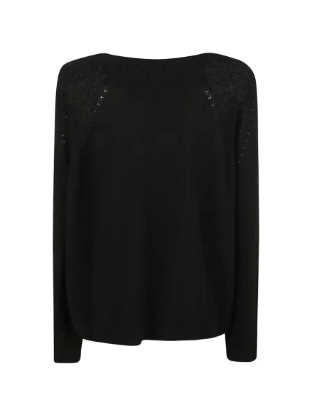 Pulover Ermanno Scervino din dantelă negru