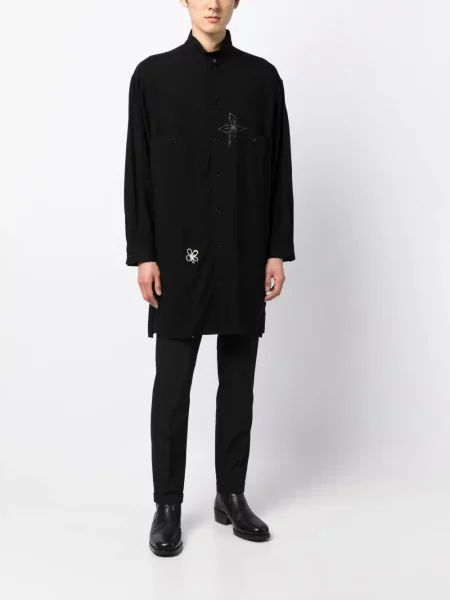 Ilgas marškiniai Yohji Yamamoto juoda
