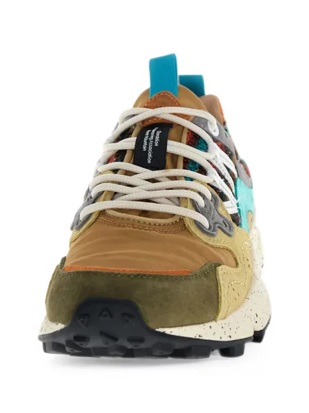 Szarvasbőr virágos sneaker Flower Mountain barna