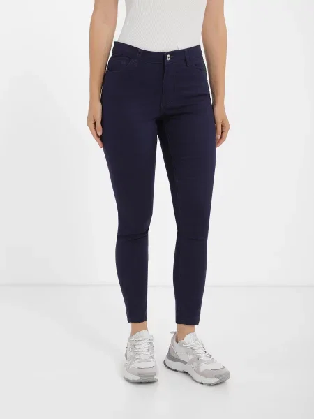 Piazza Italia Завужені джинси Темно-синій без підкладки синій