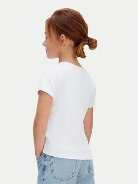 Dětské tričko Calvin Klein Jeans bílé