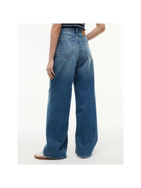 Džínsy Tommy Jeans s vysokým pásom modrá