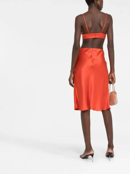 Top Stella Mccartney s čipkom narančasta