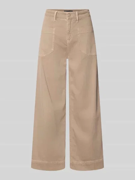 Jeansy z szerokimi nogawkami z naszywanymi model MIRU' Raffaello Rossi