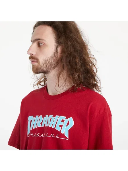 Tricou Thrasher Outlined T-Shirt Cardinal S