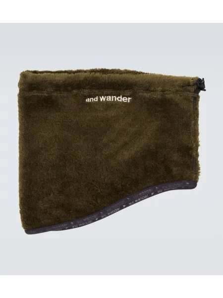 Ovratni šal And Wander iz flisa zelena