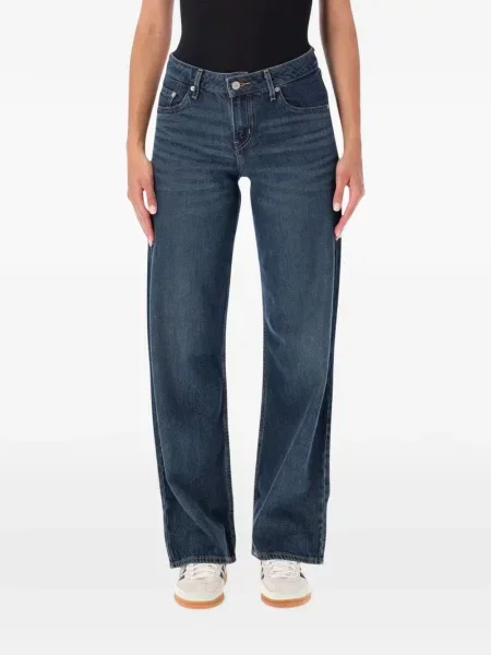 Levágott öves magas derekú szoknya Levi's® fekete