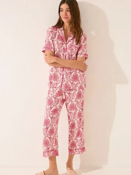 Пижама women'secret дамска бордо червено