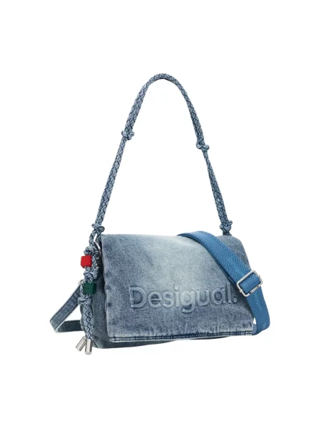 Torebka Desigual z autografem niebieska
