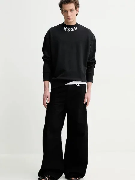 Свитер Msgm с принтом черный
