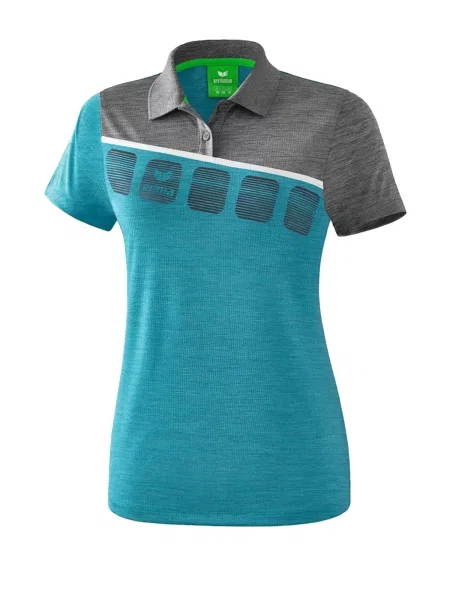 ERIMA Funkcionalna majica pegasto siva / petrol črna