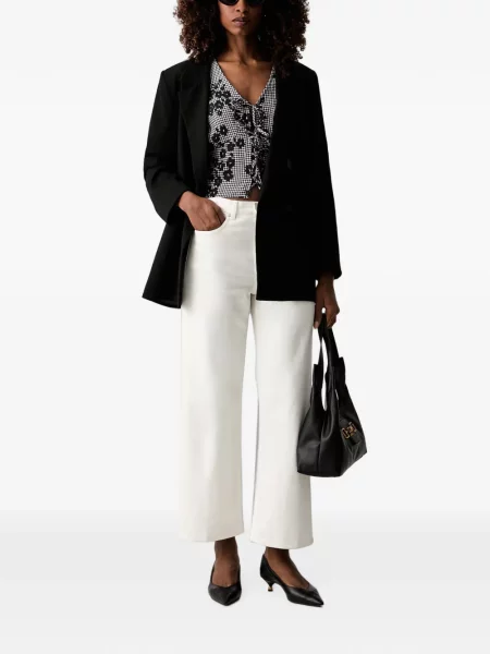 Bluză Morgan cu model floral cu imagine negru