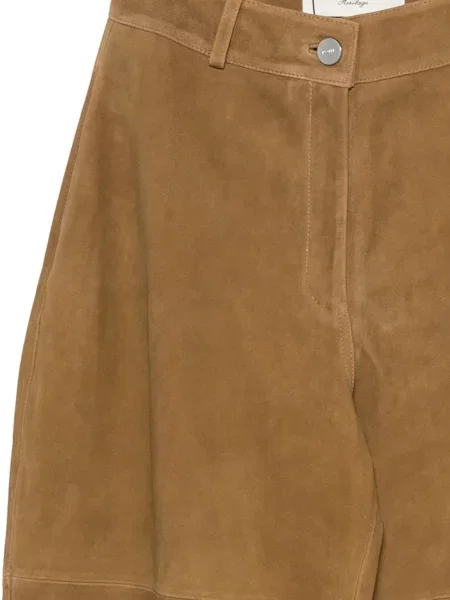 Pantaloni Róhe din piele de căprioară maro