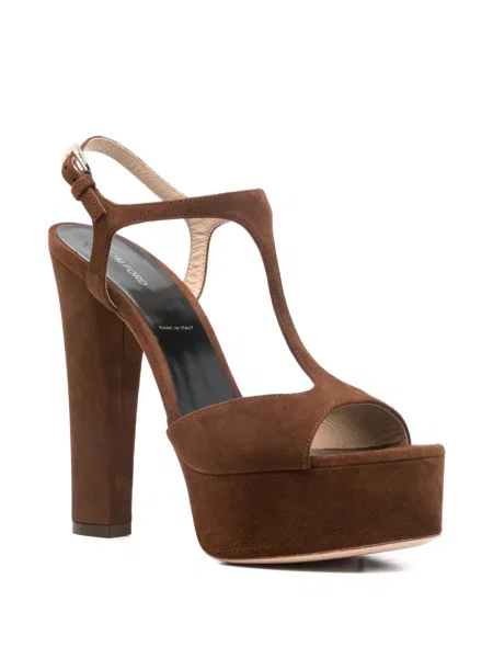 Sandale Tom Ford cu platformă maro