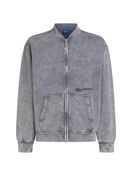 KARL LAGERFELD JEANS Hanorac gri / gri deschis / denim negru