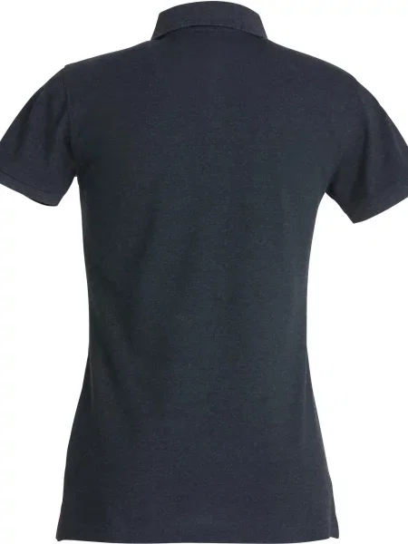 Clique Stretch Premium Polo z elastycznego bawełny – anthracite Melange szara