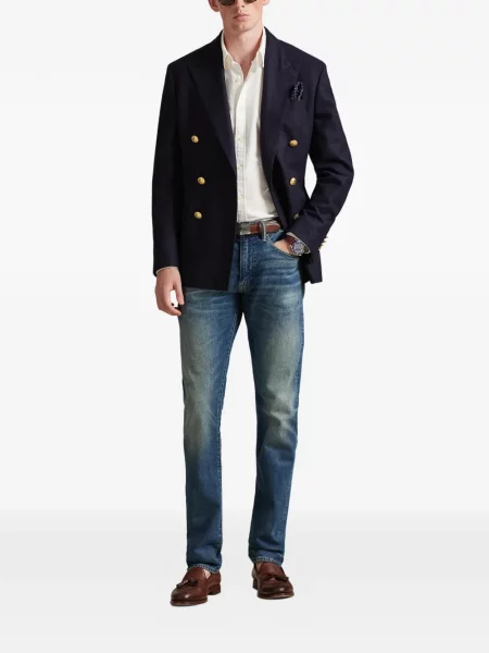 Șosete Polo Ralph Lauren cu broderie în carouri de flanelă verde