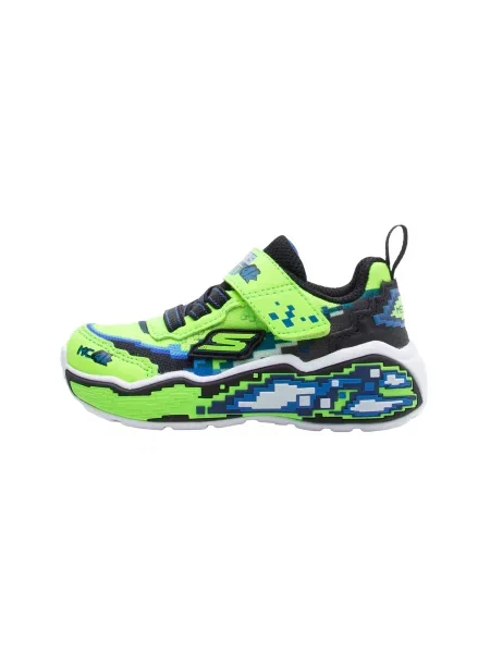 SKECHERS Tenisky MEGA SCENE modrá / limetová / čierna zelená