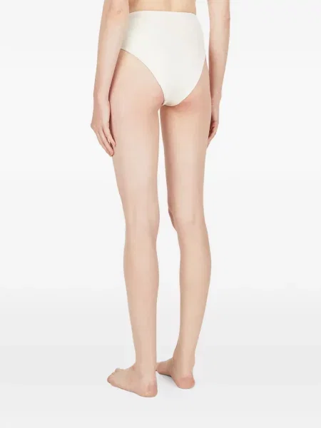 Bikini St. Agni cu talie înaltă alb