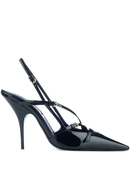 Pantofi cu toc Miu Miu slingback negru