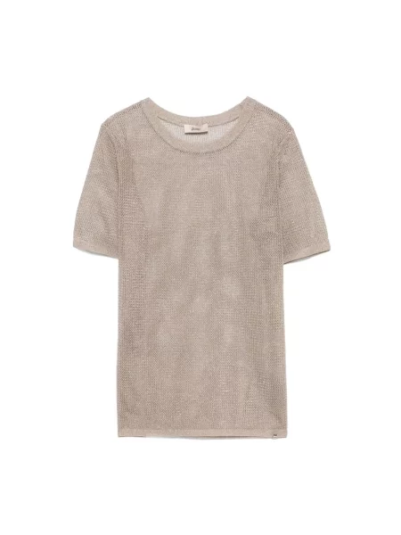 Dzianinowa koszulka Herno beżowa