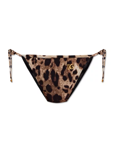 Bikini Dolce And Gabbana z nadrukiem brązowy