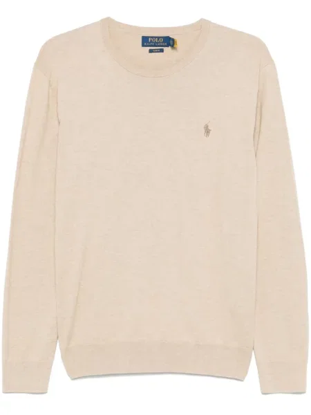 Cardigan Polo Ralph Lauren cu broderie tricotate albastru