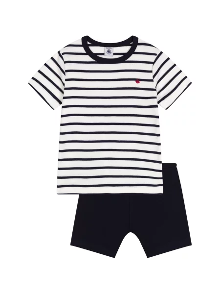 Pyžamo Petit Bateau bílé