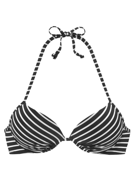 S.Oliver Sutien costum de baie negru alb