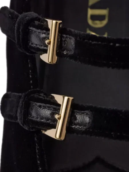 Βελούδινος μπαλαρίνες Prada μαύρο