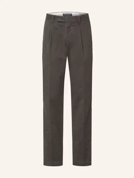 Marc O'polo Chino Kalhoty Osby Pleats Zúžený Střih šedá