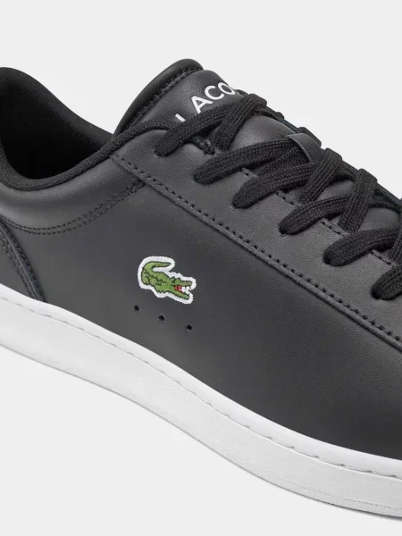 Кожаные кеды Lacoste черные