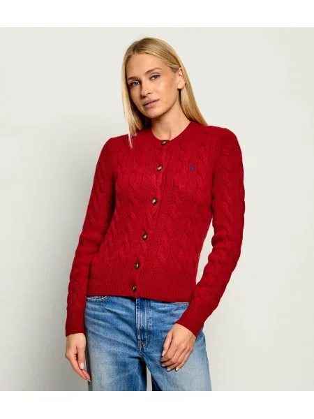 Kasmír kardigán Polo Ralph Lauren piros