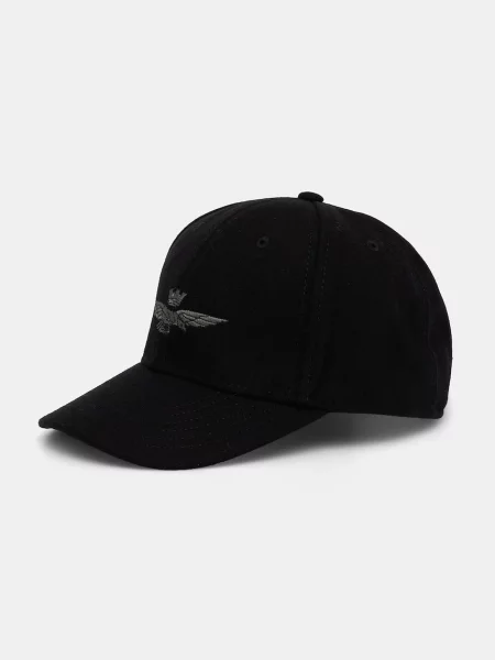 Бейзболна шапка с вълна Aeronautica Militare черно