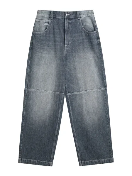 Bershka Jeans albastru închis alb